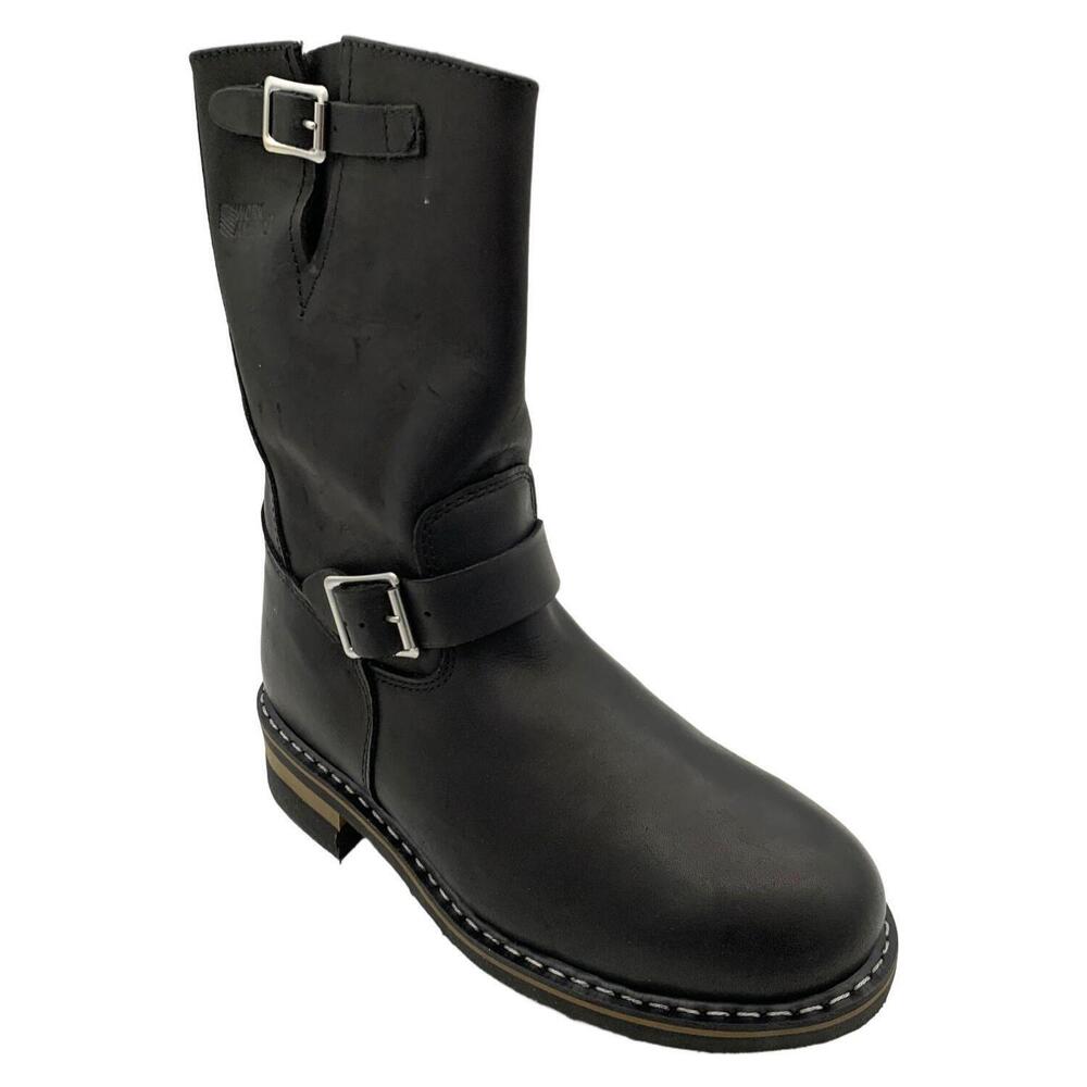 Work America Men's 11" Steel Toe Wellington Boot Black - Wide